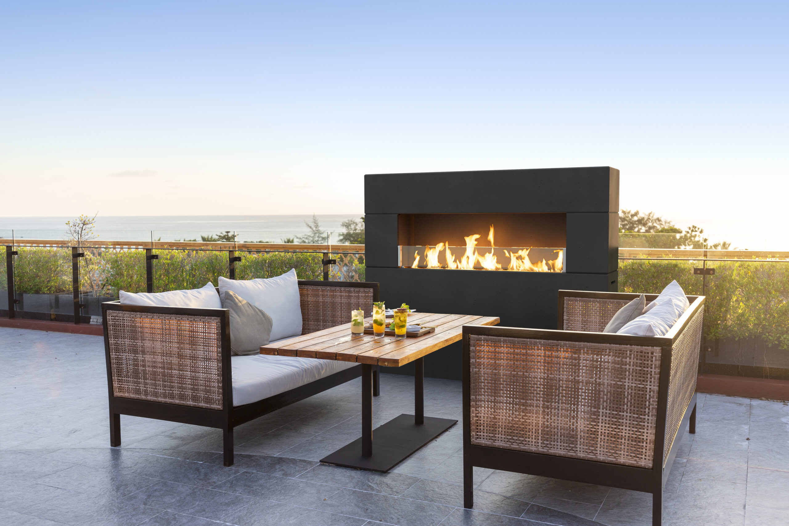American Fyre Designs Milan outdoor fireplace