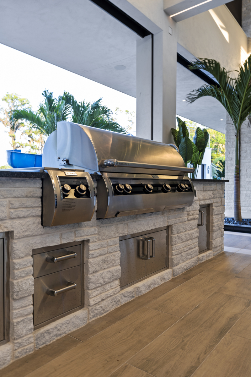 Fire Magic built-in gas grill