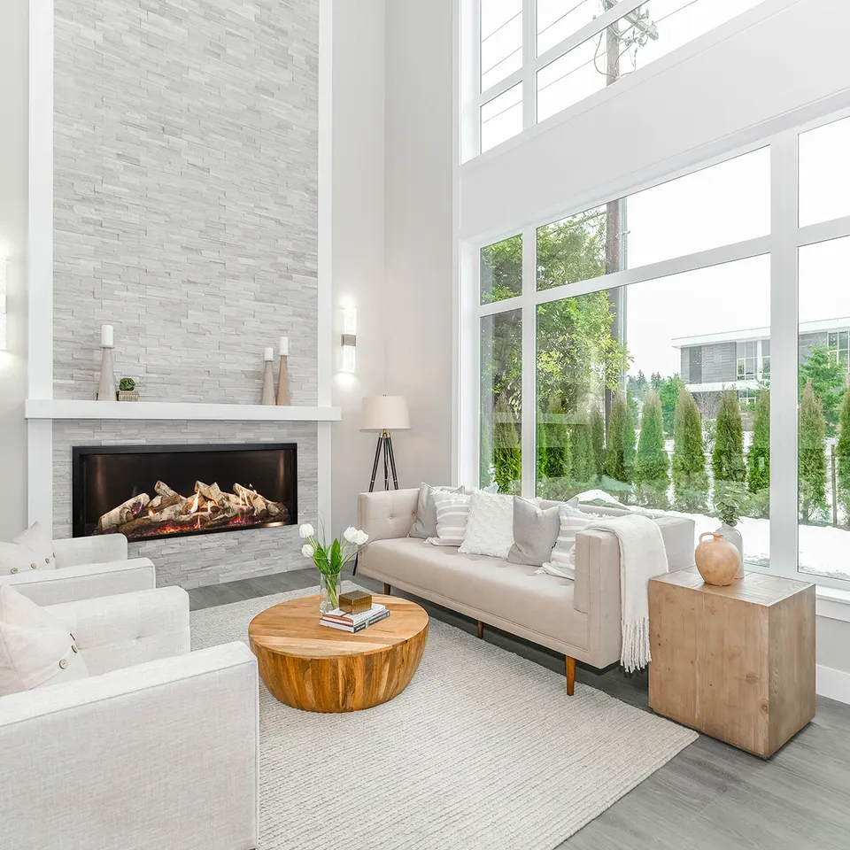 White Mountain Hearth direct vent fireplace